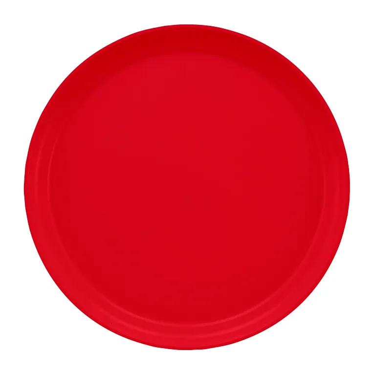 Cambro 1300521 I Camtray Round Tray I 13" (330 mm) I Cambro Red I Case of 12