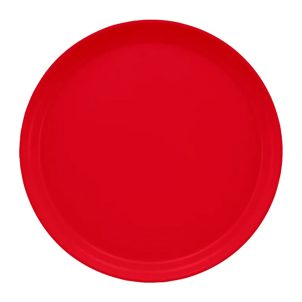 Cambro 1300521 I Camtray Round Tray I 13" (330 mm) I Cambro Red I Case of 12
