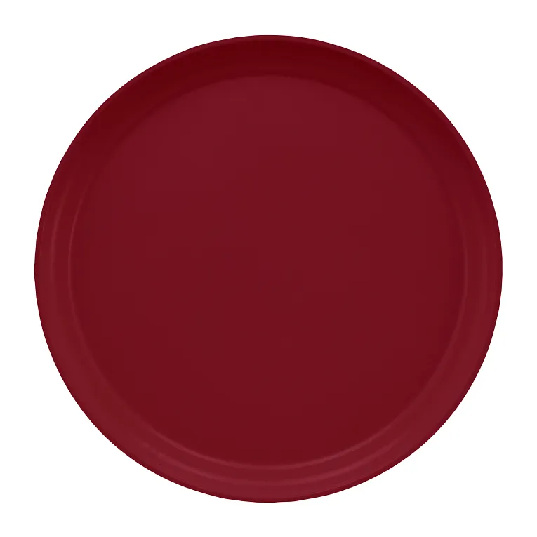 Cambro 1300522 I Camtray Round Tray I 13" (330 mm) I Burgundy Wine I Case of 12