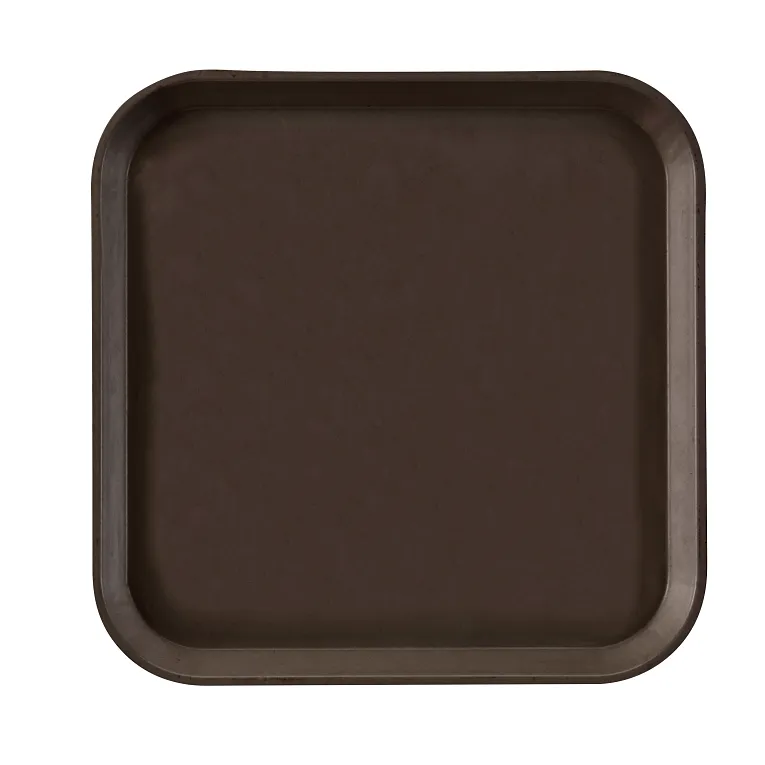 Cambro 1313116 I Camtray Square Metric Tray I 330x330mm I Brazil Brown I Case of 12