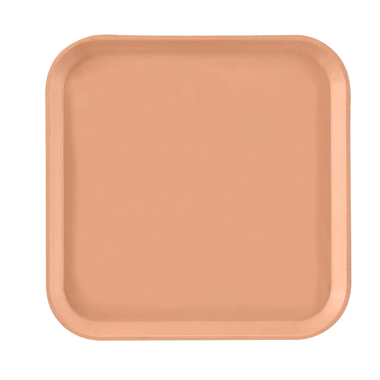 Cambro 1313117 I Camtray Square Metric Tray I 330x330mm I Dark Peach I Case of 12