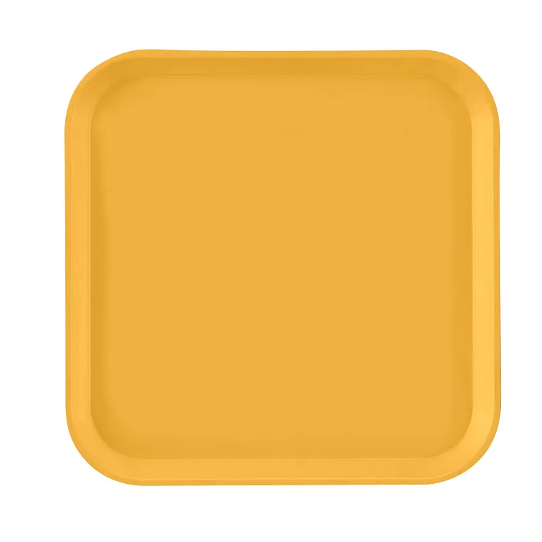 Cambro 1313171 I Camtray Square Metric Tray I 330x330mm I Tuscan Gold I Case of 12