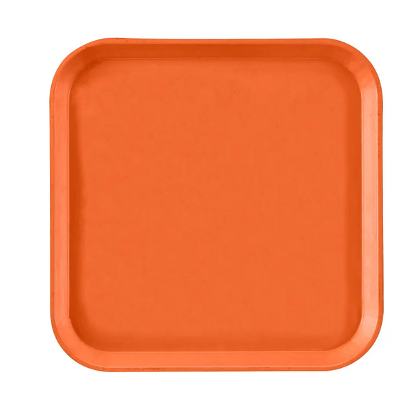Cambro 1313220 I Camtray Square Metric Tray I 330x330mm I Citrus Orange I Case of 12