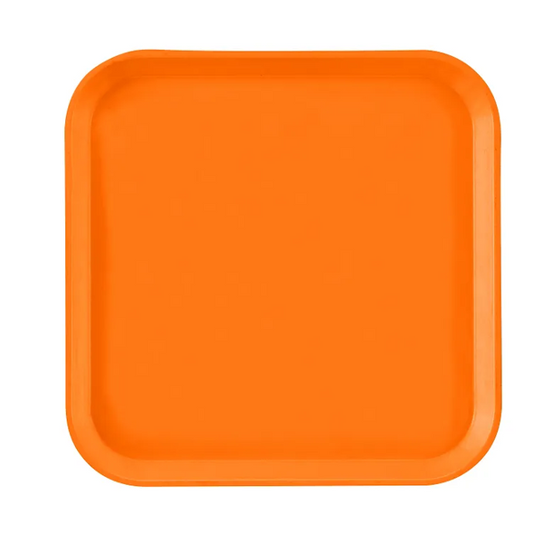 Cambro 1313222 I Camtray Square Metric Tray I 330x330mm I Orange Pizazz I Case of 12