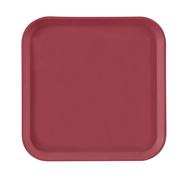 Cambro 1313410 I Camtray Square Metric Tray I 330x330mm I Raspberry Cream I Case of 12
