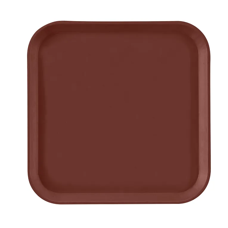 Cambro 1313501 I Camtray Square Metric Tray I 330x330mm I Real Rust I Case of 12