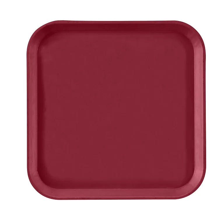 Cambro 1313505 I Camtray Square Metric Tray I 330x330mm I Cherry Red I Case of 12