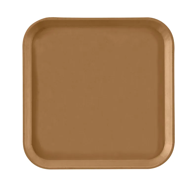 Cambro 1313508 I Camtray Square Metric Tray I 330x330mm I Suede Brown I Case of 12