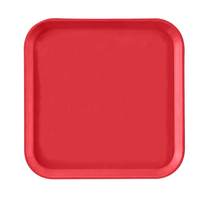 Cambro 1313510 I Camtray Square Metric Tray I 330x330mm I Signal Red I Case of 12