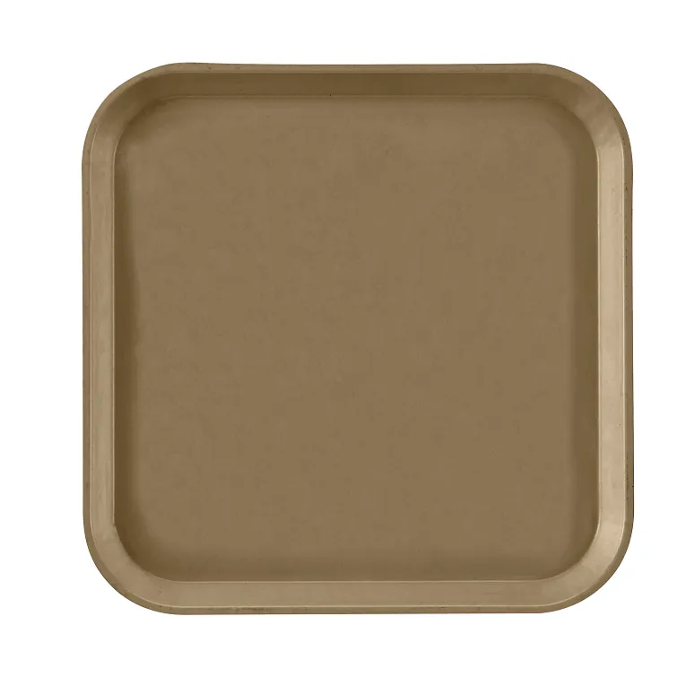 Cambro 1313513 I Camtray Square Metric Tray I 330x330mm I Bayleaf Brown I Case of 12