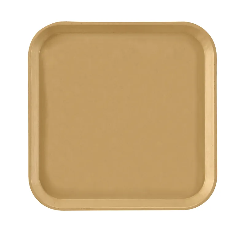 Cambro 1313514 I Camtray Square Metric Tray I 330x330mm I Earthen Gold I Case of 12