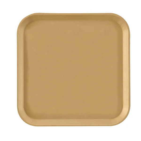 Cambro 1313514 I Camtray Square Metric Tray I 330x330mm I Earthen Gold I Case of 12