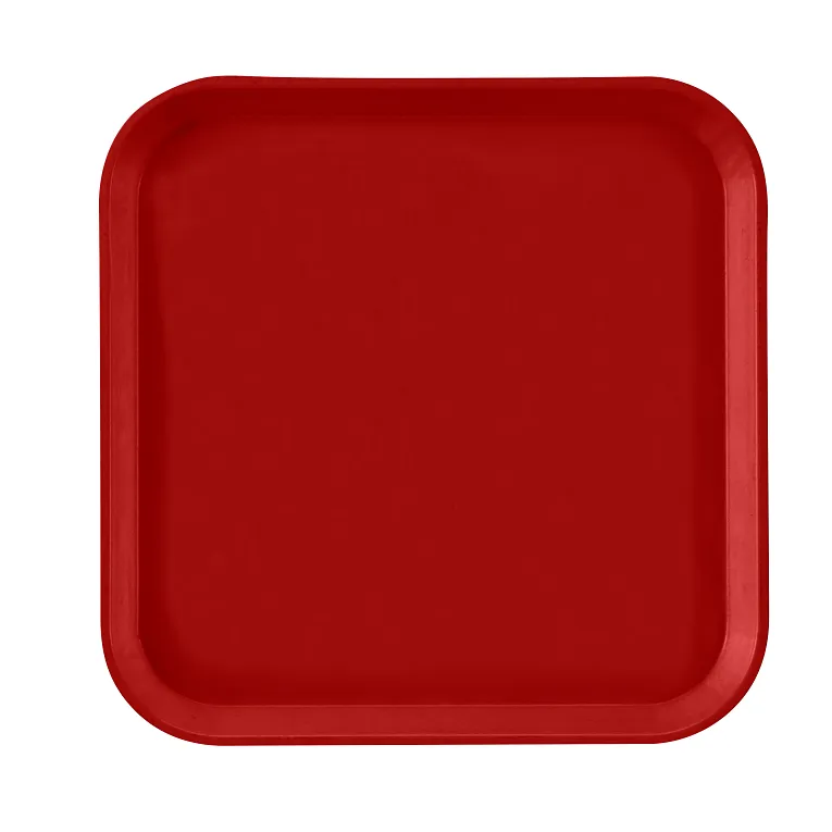 Cambro 1313521 I Camtray Square Metric Tray I 330x330mm I Cambro Red I Case of 12