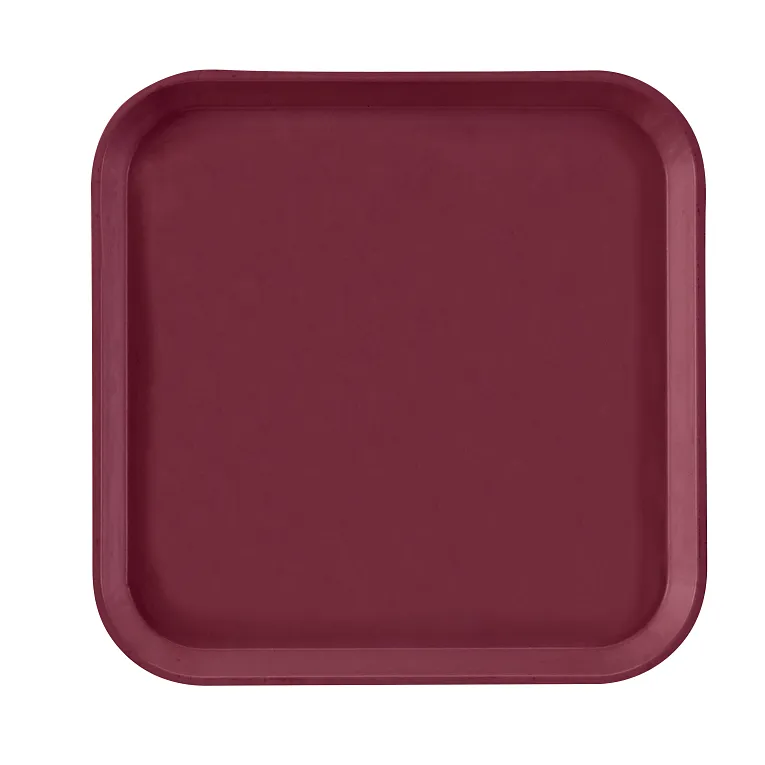 Cambro 1313522 I Camtray Square Metric Tray I 330x330mm I Burgundy Wine I Case of 12