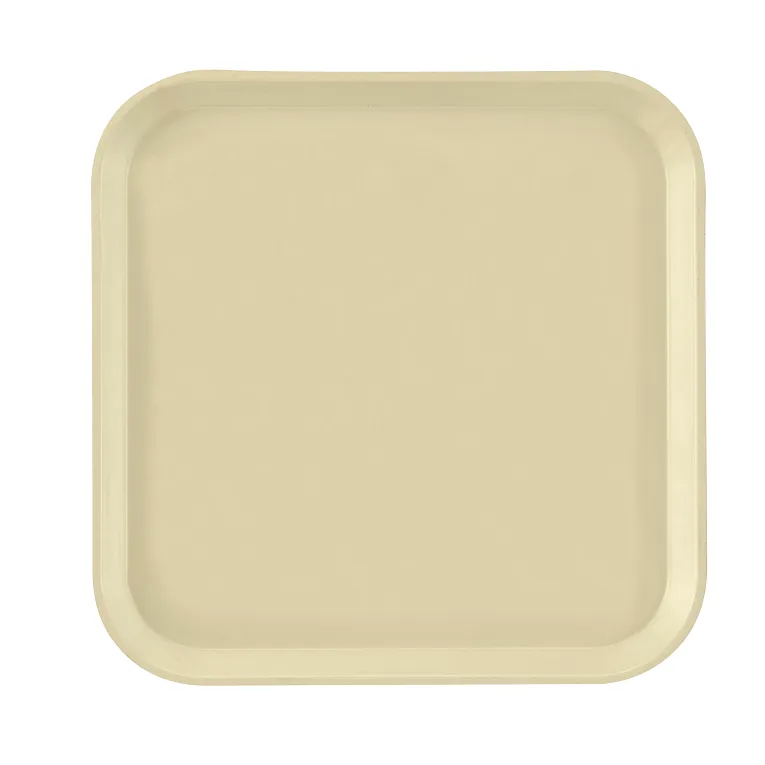 Cambro 1313536 I Camtray Square Metric Tray I 330x330mm I Lemon Chiffon I Case of 12
