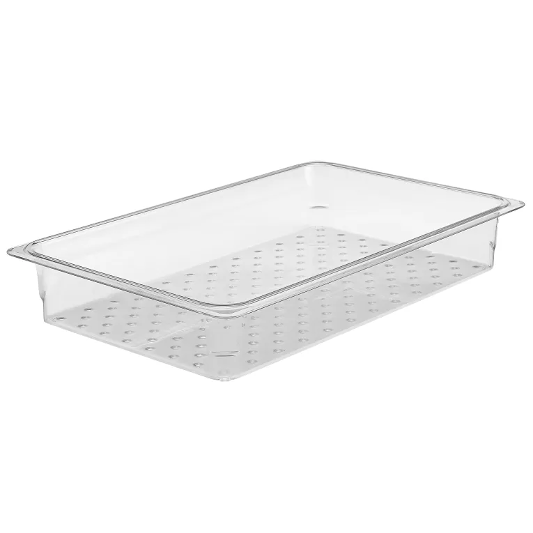 Cambro 13CLRCW I Camwear GN 1/1 Colander Food Pans 76 mm Deep I Clear I Case of 6