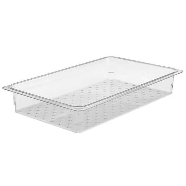 Cambro 13CLRCW I Camwear GN 1/1 Colander Food Pans 76 mm Deep I Clear I Case of 6