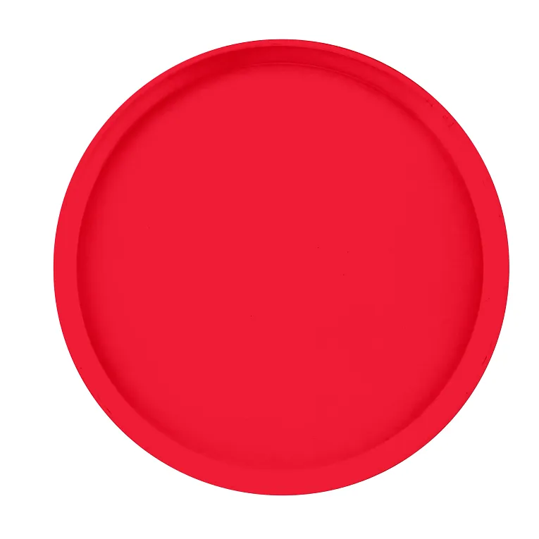 Cambro 1400510 I Camtray Round Tray I 14" (355 mm) I Signal Red I Case of 12
