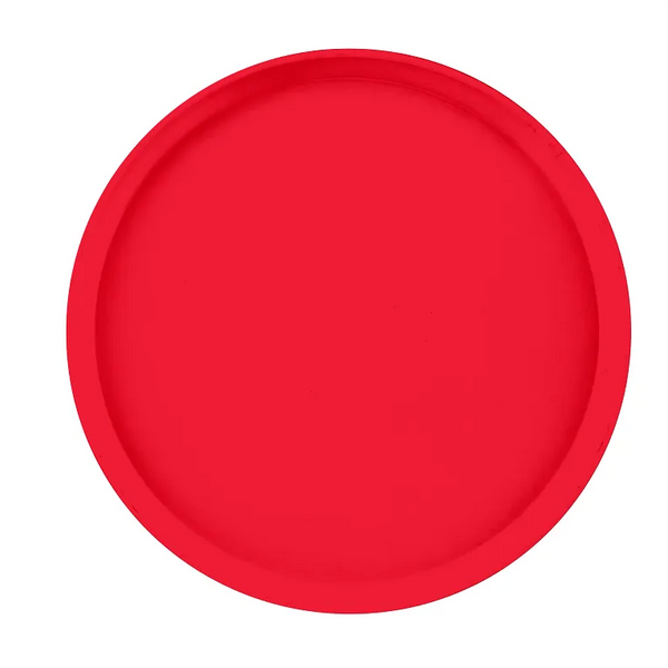 Cambro 1400510 I Camtray Round Tray I 14" (355 mm) I Signal Red I Case of 12
