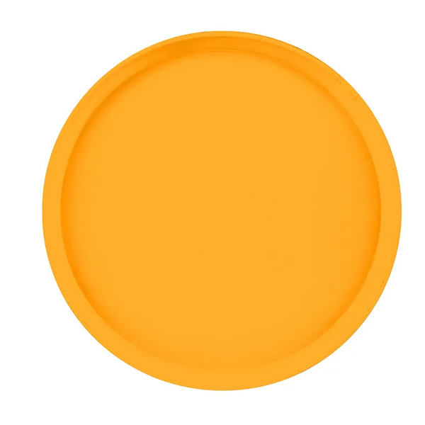 Cambro 1400504 I Camtray Round Tray I 14" (355 mm) I Mustard I Case of 12
