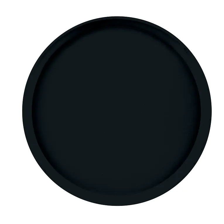 Cambro 1400110 I Camtray Round Tray I 14" (355 mm) I Black I Case of 12