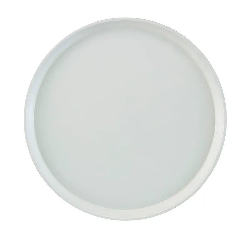 Cambro 1400148 I Camtray Round Tray I 14" (355 mm) I White I Case of 12