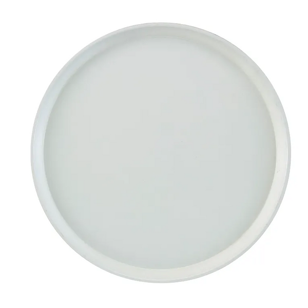 Cambro 1400148 I Camtray Round Tray I 14" (355 mm) I White I Case of 12
