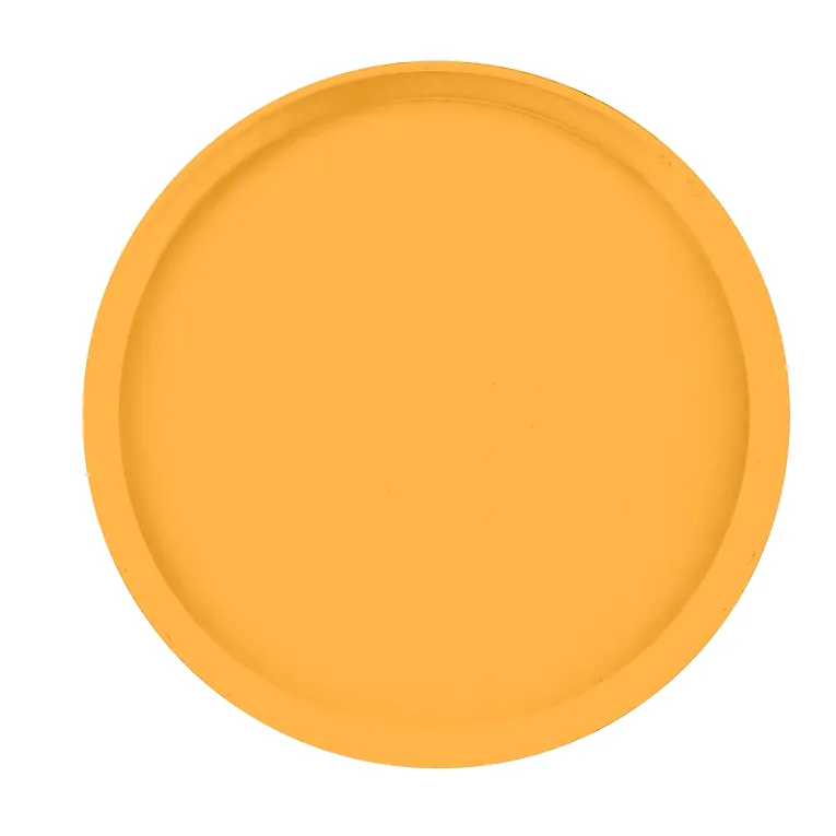 Cambro 1400171 I Camtray Round Tray I 14" (355 mm) I Tuscan Gold I Case of 12