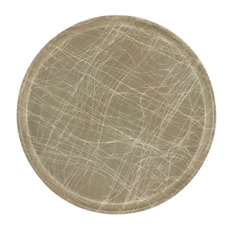 Cambro 1400215 I Camtray Round Tray I 14" (355 mm) I Abstract Gray I Case of 12