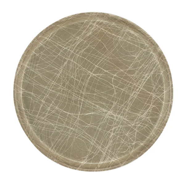 Cambro 1400215 I Camtray Round Tray I 14" (355 mm) I Abstract Gray I Case of 12