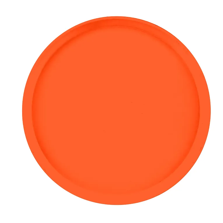 Cambro 1400220 I Camtray Round Tray I 14" (355 mm) I Citrus Orange I Case of 12