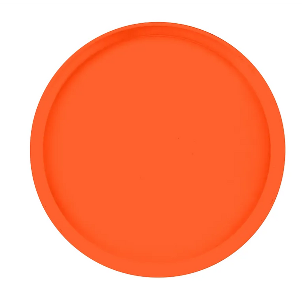 Cambro 1400220 I Camtray Round Tray I 14" (355 mm) I Citrus Orange I Case of 12
