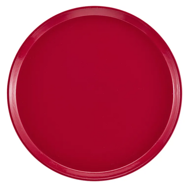 Cambro 1400221 I Camtray Round Tray I 14" (355 mm) I Ever Red I Case of 12