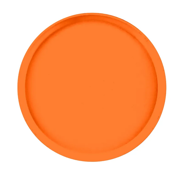 Cambro 1400222 I Camtray Round Tray I 14" (355 mm) I Orange Pizazz I Case of 12