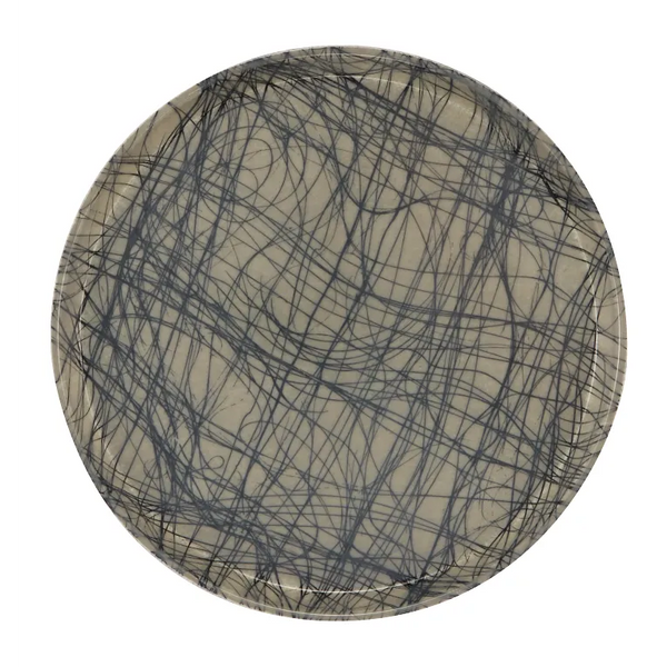 Cambro 1400277 I Camtray Round Tray I 14" (355 mm) I Swirl Gray I Case of 12