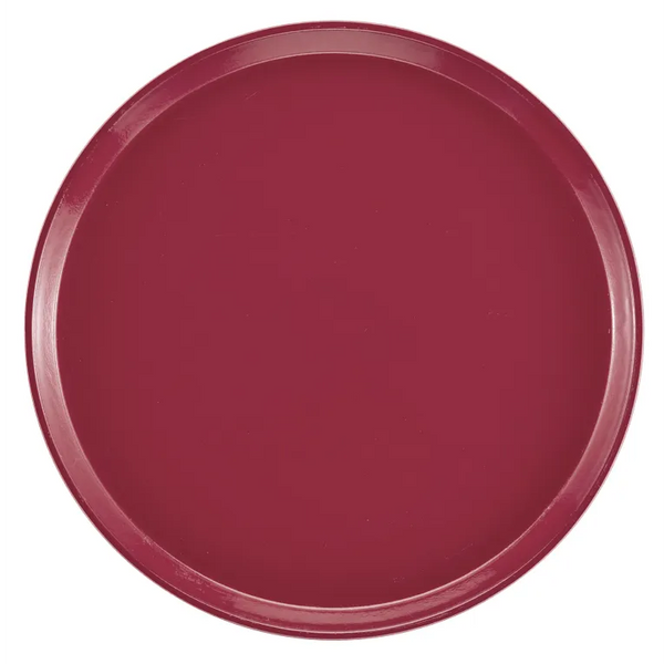 Cambro 1400410 I Camtray Round Tray I 14" (355 mm) I Raspberry Cream I Case of 12