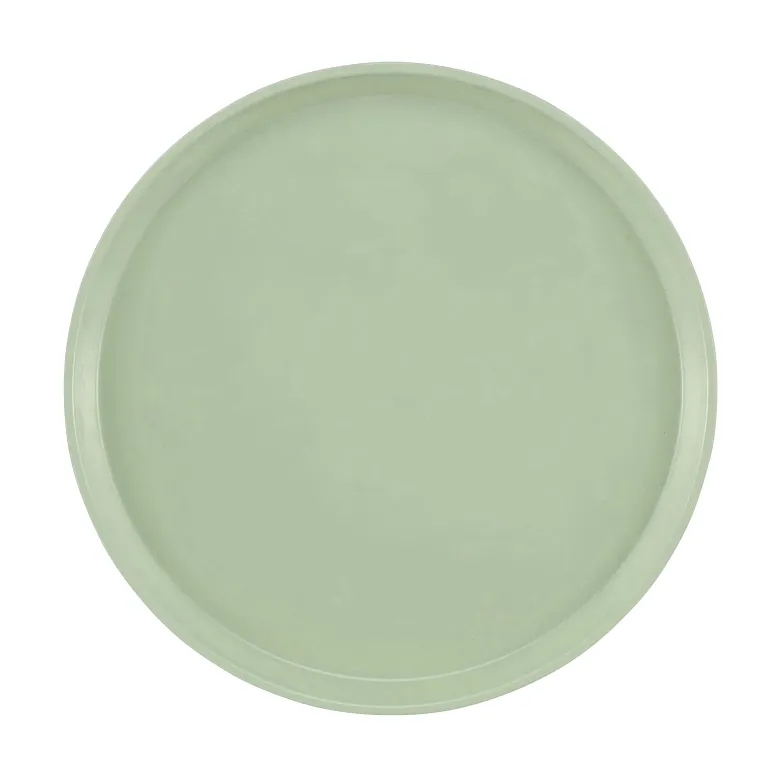 Cambro 1400429 I Camtray Round Tray I 14" (355 mm) I Key Lime I Case of 12