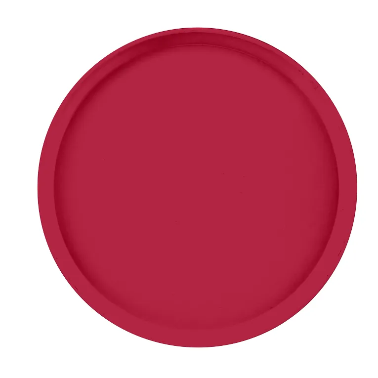 Cambro 1400505 I Camtray Round Tray I 14" (355 mm) I Cherry Red I Case of 12