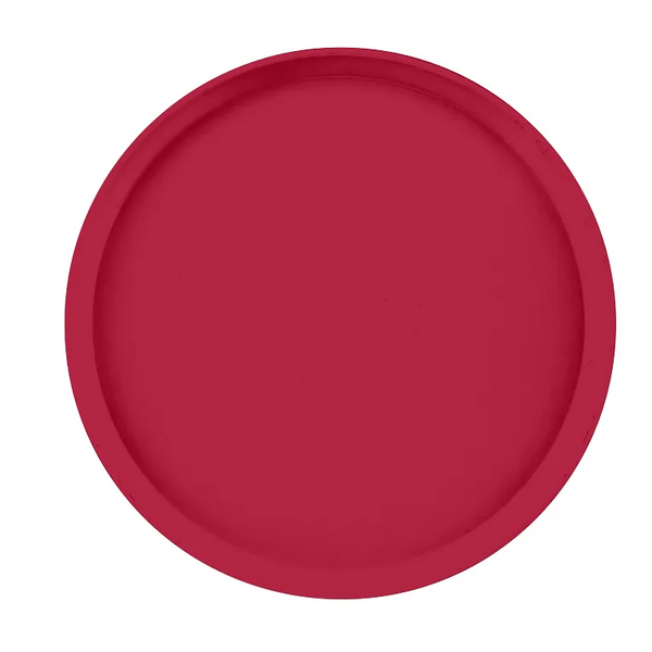 Cambro 1400505 I Camtray Round Tray I 14" (355 mm) I Cherry Red I Case of 12