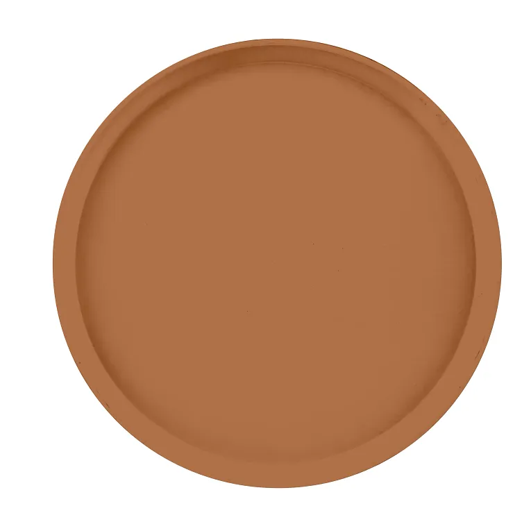 Cambro 1400508 I Camtray Round Tray I 14" (355 mm) I Suede Brown I Case of 12