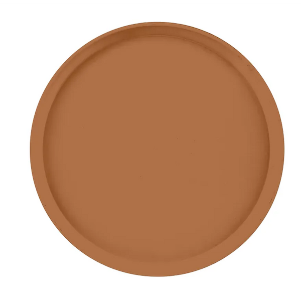 Cambro 1400508 I Camtray Round Tray I 14" (355 mm) I Suede Brown I Case of 12
