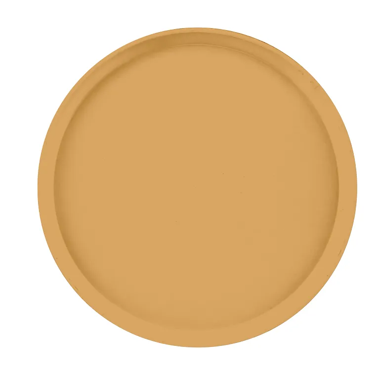 Cambro 1400514 I Camtray Round Tray I 14" (355 mm) I Earthen Gold I Case of 12