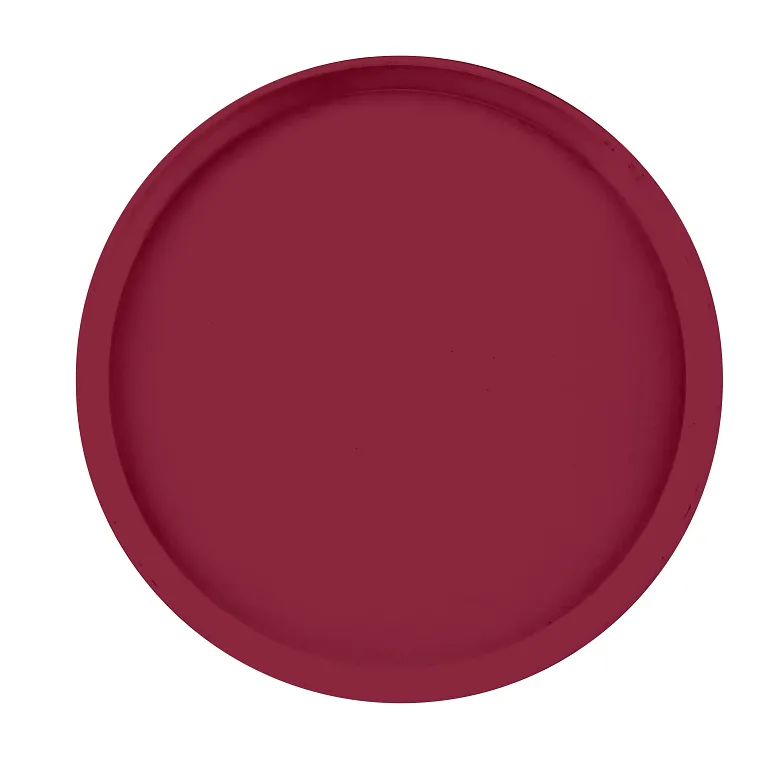 Cambro 1400522 I Camtray Round Tray I 14" (355 mm) I Burgundy Wine I Case of 12