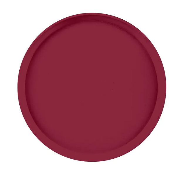 Cambro 1400522 I Camtray Round Tray I 14" (355 mm) I Burgundy Wine I Case of 12