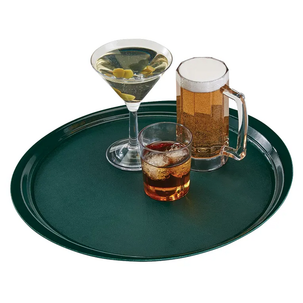 Cambro 1400ET206 I EpicTread Round Trays I 39 cm I Dark Green I Case of 12