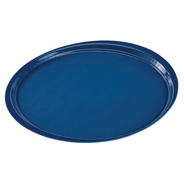 Cambro 1400ET503 I EpicTread Round Trays I 39 cm I Spanish Blue I Case of 12