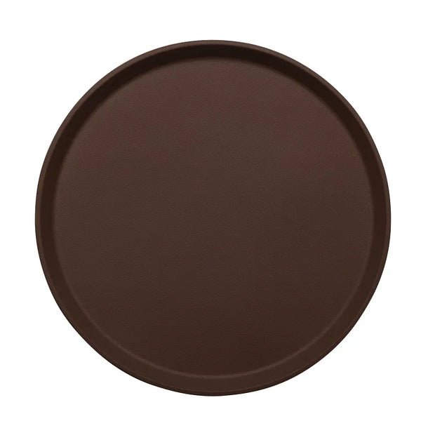 Cambro 1400TL138 I Treadlite Round Trays I 14" (35.5 cm) I Tavern Tan I Case of 12