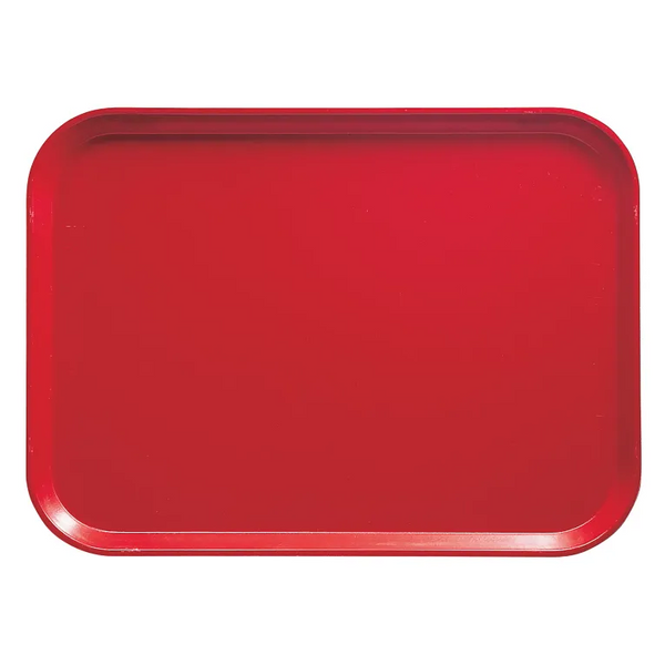 Cambro 1418510 I Camtray Rectangular Tray I 355x460mm I Signal Red I Case of 12