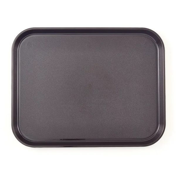 Cambro 1418CWNS485 I Camwear Non-Slip Polycarbonate Tray I 355x460mm I Smoked Metal I Case of 12