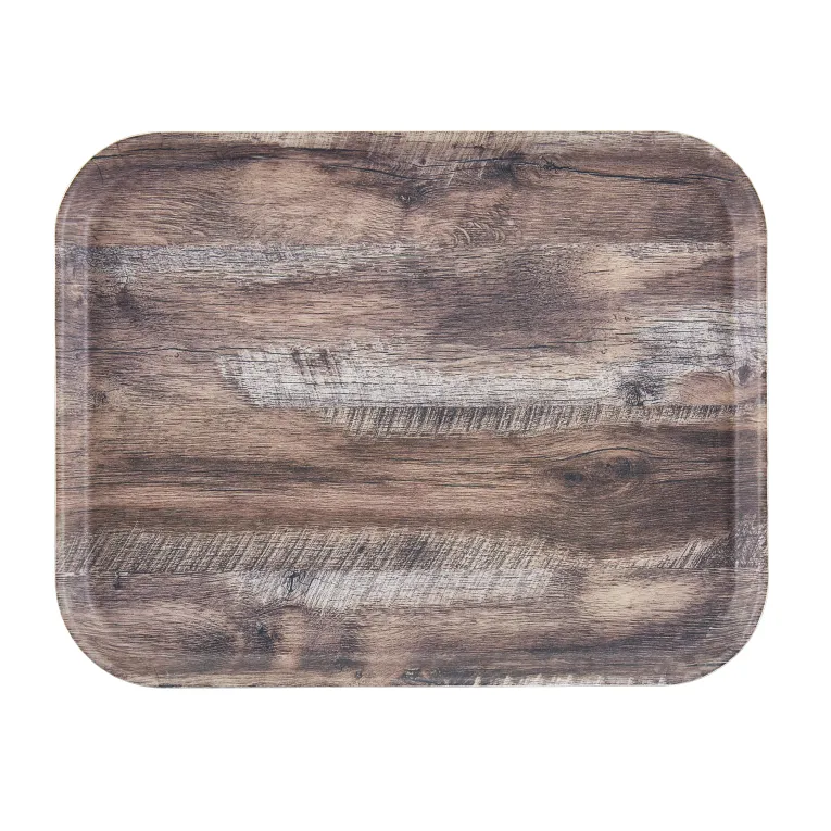 Cambro 1418DC825 I Decor Series Camtrays I 35.5 x 45.7 cm I Dark Oak I Case of 12